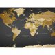 ARTGEIST fototapet - World Map: Modern Geography, Moderne verdenskort, stor (Flere strrelser)