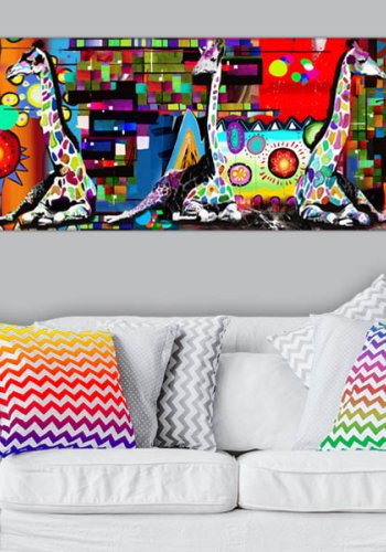 Artgeist billede - Colourful Savannah, p lrred