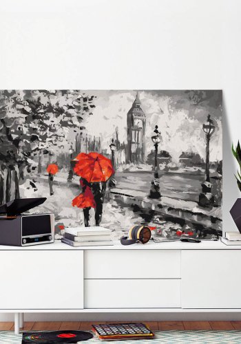 ARTGEIST DIY lrred maleri - From London With Love, Maleri med London-tema,