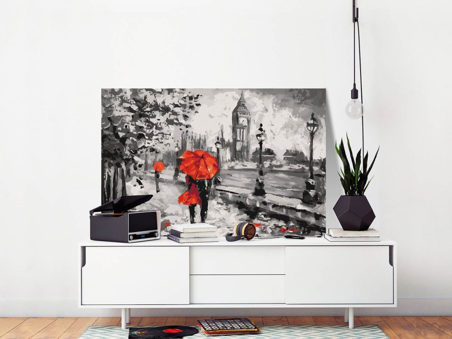 ARTGEIST DIY lrred maleri - From London With Love, Maleri med London-tema,