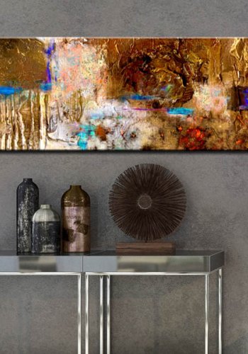 Artgeist billede - Golden Structure, p lrred