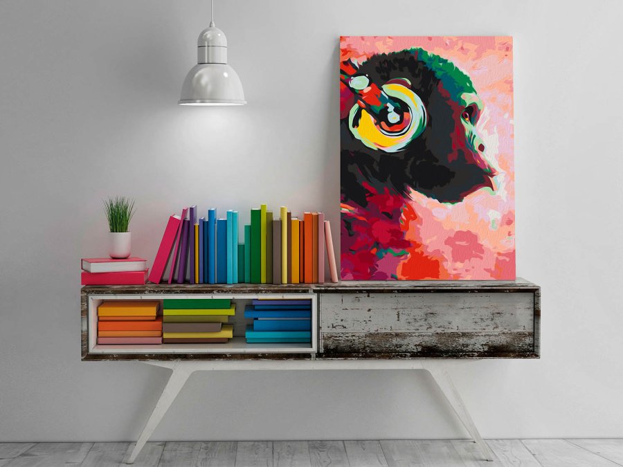ARTGEIST DIY lrred maleri - Monkey In Headphones