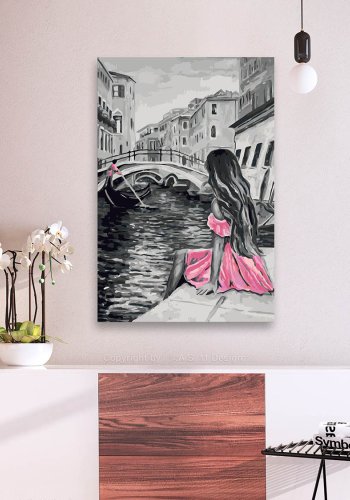 ARTGEIST DIY lrred maleri - Venice, Venidig motiv