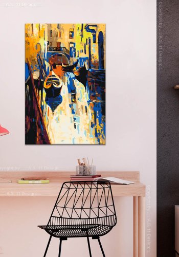 ARTGEIST DIY lrred maleri - Venice, Gondoler i Venedig