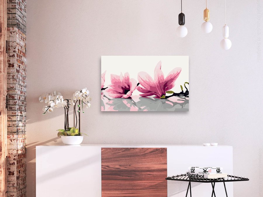 ARTGEIST DIY lrred maleri - Magnolia, Blomst