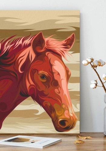ARTGEIST DIY lrred maleri - Brown Horse