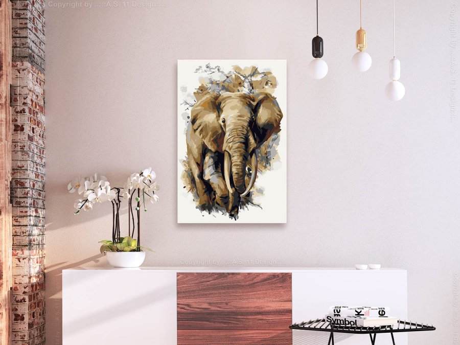 ARTGEIST DIY lrred maleri - Beautiful Giant, Elefant