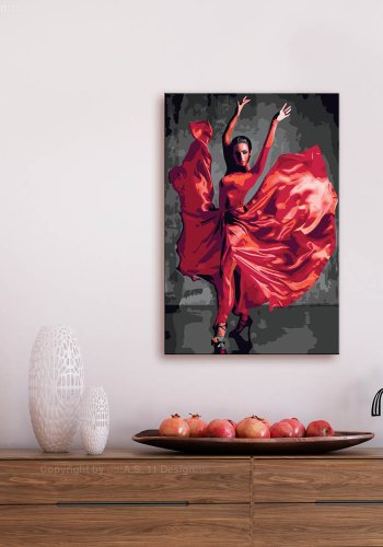 ARTGEIST DIY lrred maleri - Red Dress