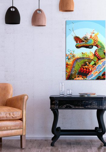 ARTGEIST DIY lrred maleri - Colourful Dragon