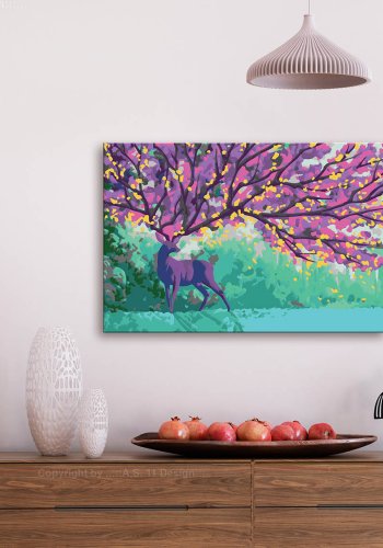 ARTGEIST DIY lrred maleri - Purple Deer