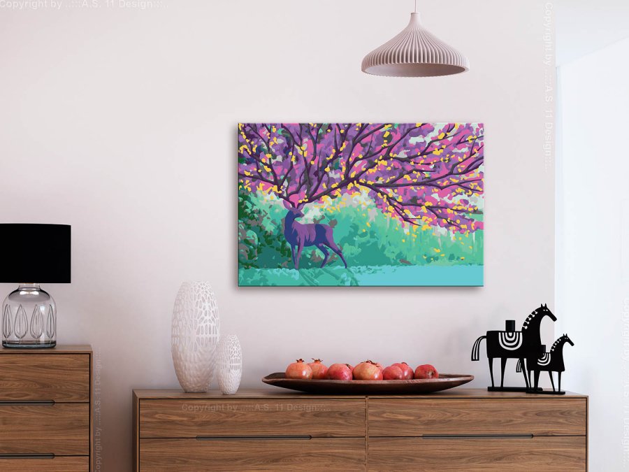 ARTGEIST DIY lrred maleri - Purple Deer