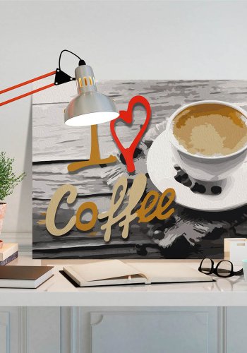 ARTGEIST DIY lrred maleri - I Love Coffee
