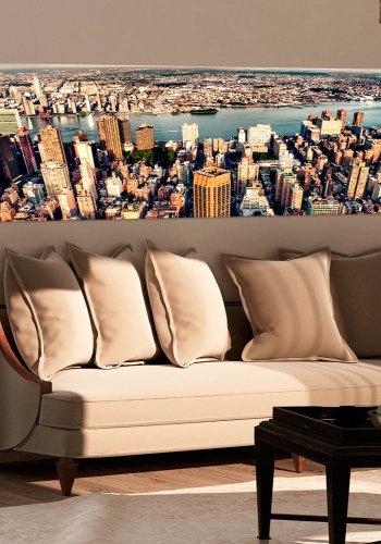 Artgeist billede - Panorama of New York, p lrred