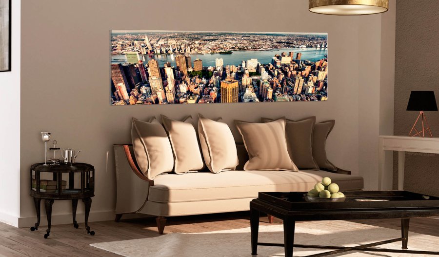 Artgeist billede - Panorama of New York, p lrred