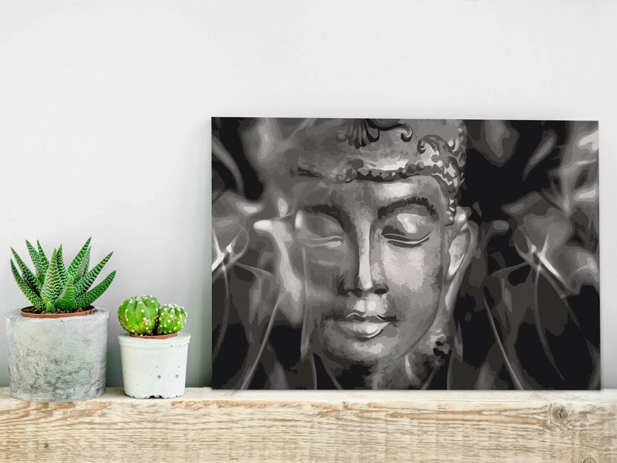 ARTGEIST DIY lrred maleri - Buddha in Black and White