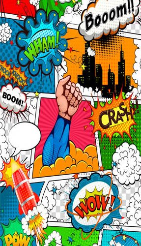 ARTGEIST fototapet til dren - Comic World, Tegneserie