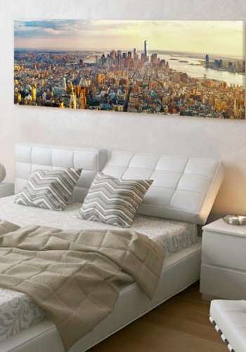 Artgeist billede - American View, multifarvet, p lrred