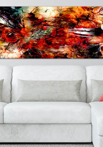 Artgeist billede - Artistic Chaos, p lrred