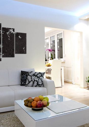 Artgeist billede - Milk & Choco - 5 pieces, p lrred