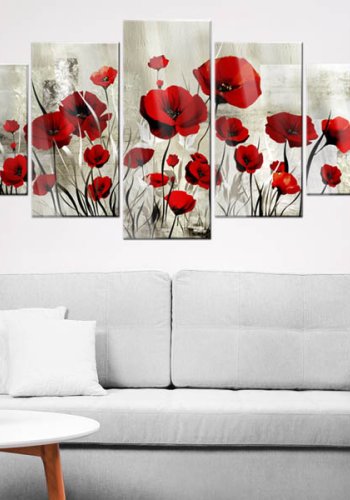 Artgeist billede - Scarlet Field, p plexiglas