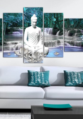 Artgeist billede - Azure Prayer, p lrred, to strrelser