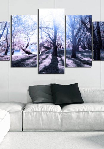 Artgeist billede - Autumn glade, p lrred, to strrelser