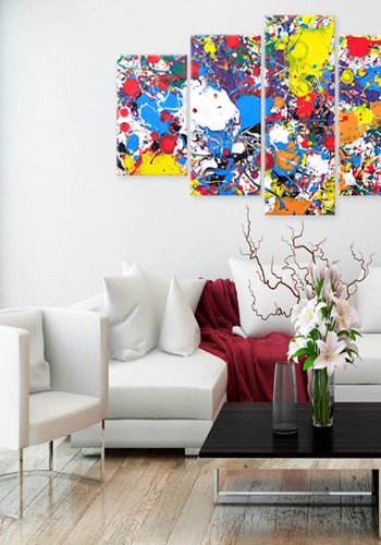 Artgeist billede - Colourful Imagination, p lrred, to strrelser