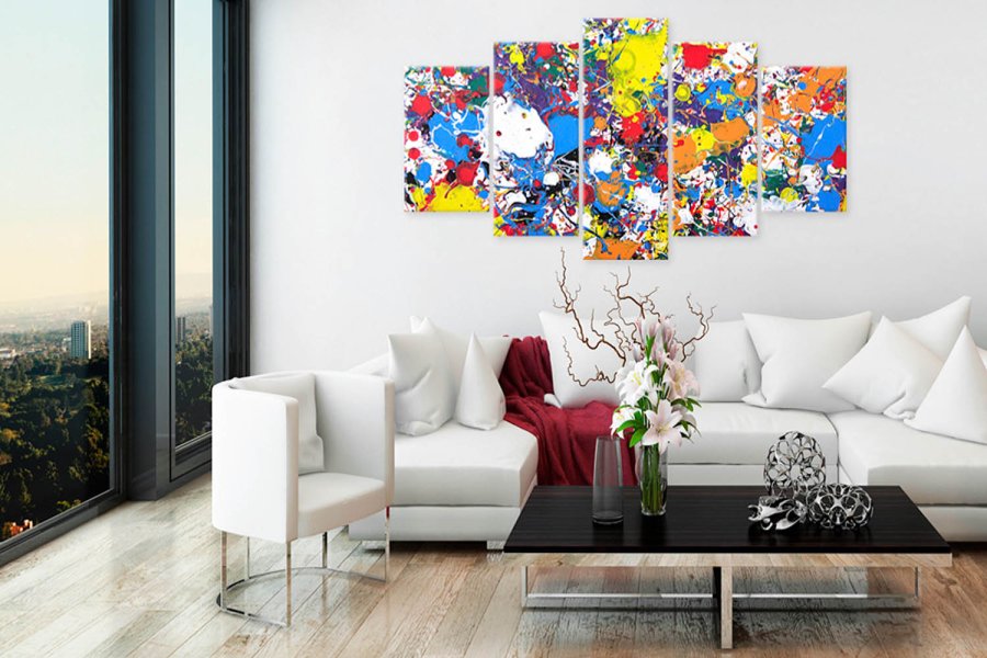 Artgeist billede - Colourful Imagination, p lrred, to strrelser