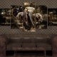 Artgeist Billede af Elefant - Brown Elephants, p lrred (flere strrelser)