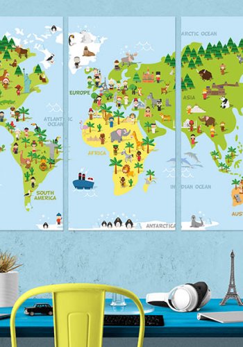 Artgeist billede - Children's World, p lrred