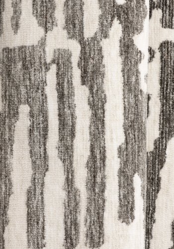 VENTURE DESIGN Milos gulvtppe, rektangulr - hvid/gr micropolyester (395x295)