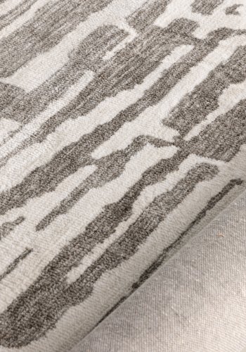 VENTURE DESIGN Milos gulvtppe, rektangulr - hvid/gr mikropolyester (290x200)