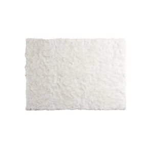 VENTURE DESIGN Katy gulvtppe, rektangulr - hvid akryl falsk pels (230x160)