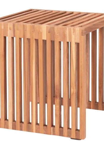 HOUSE NORDIC Pego hjrnebord, kvadratisk - natur teaktr (40x40)