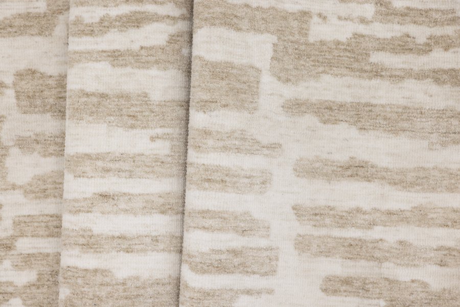 VENTURE DESIGN Milos gulvtppe, rund - hvid/beige mikropolyester (200)