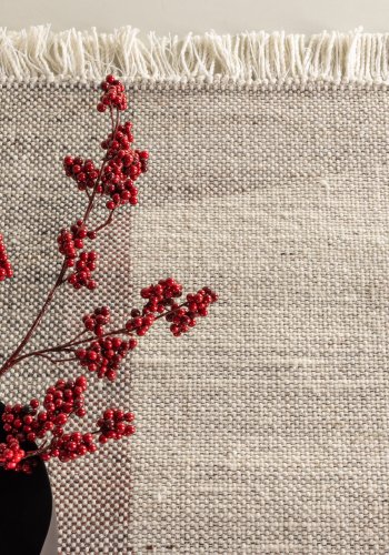 VENTURE DESIGN Rio gulvtppe, rektangulr - beige uld og polyester (230x160)