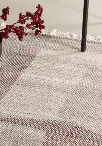 VENTURE DESIGN Rio gulvtppe, rektangulr - beige uld og polyester (290x200)