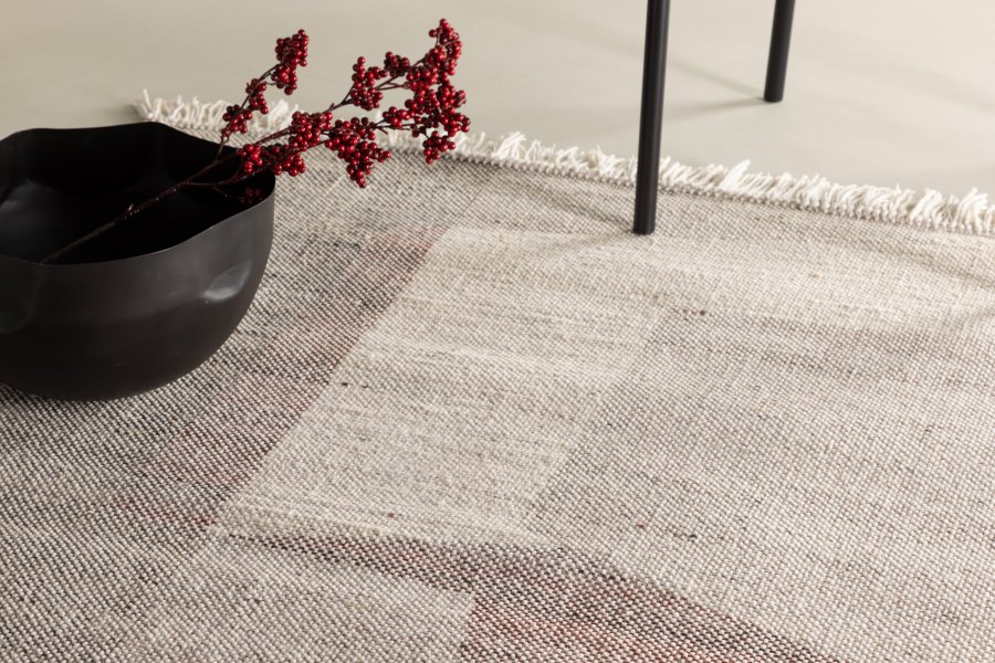 VENTURE DESIGN Rio gulvtppe, rektangulr - beige uld og polyester (290x200)