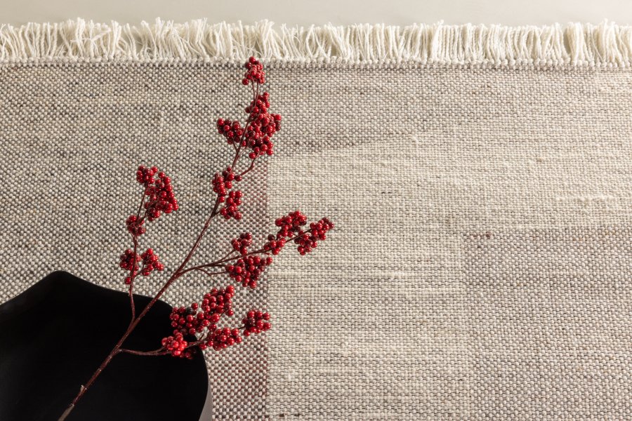 VENTURE DESIGN Rio gulvtppe, rektangulr - beige uld og polyester (290x200)