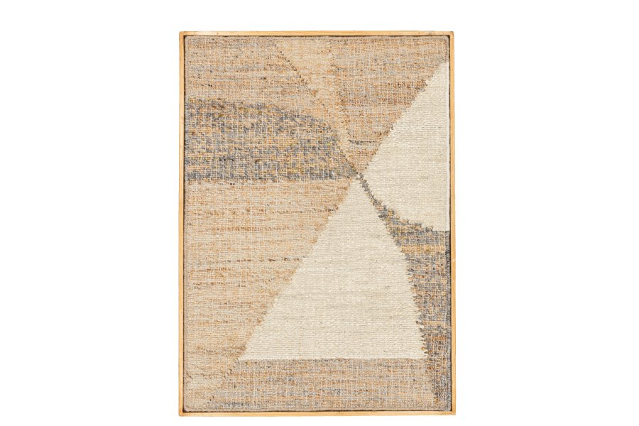 VENTURE DESIGN Patricia vgtppe, rektangulr - beige jute og bomuld (70x100)