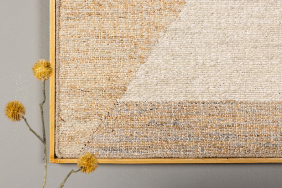 VENTURE DESIGN Patricia vgtppe, rektangulr - beige jute og bomuld (70x100)