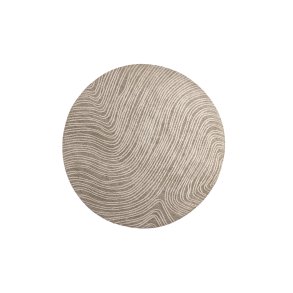 VENTURE DESIGN Melle Tppe Melle Micropolyester - 200*200- -Rund-Ivory Beige