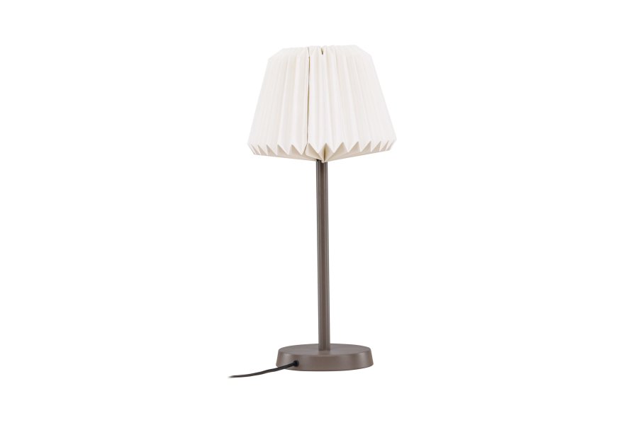 VENTURE DESIGN Tanddalen bordlampe - hvid papir og mocca stl