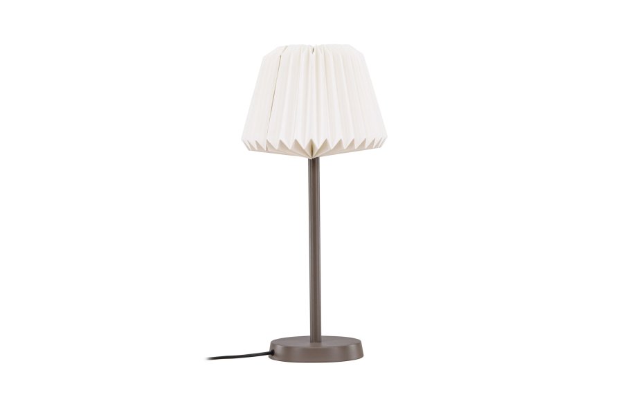 VENTURE DESIGN Tanddalen bordlampe - hvid papir og mocca stl