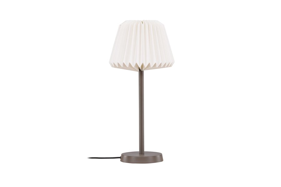 VENTURE DESIGN Tanddalen bordlampe - hvid papir og mocca stl