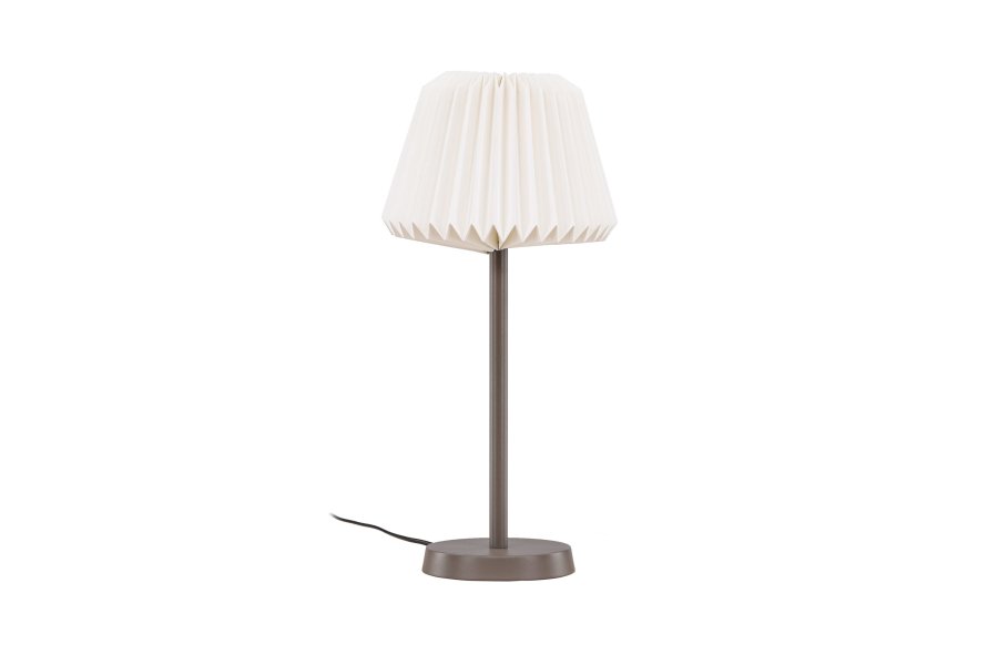 VENTURE DESIGN Tanddalen bordlampe - hvid papir og mocca stl