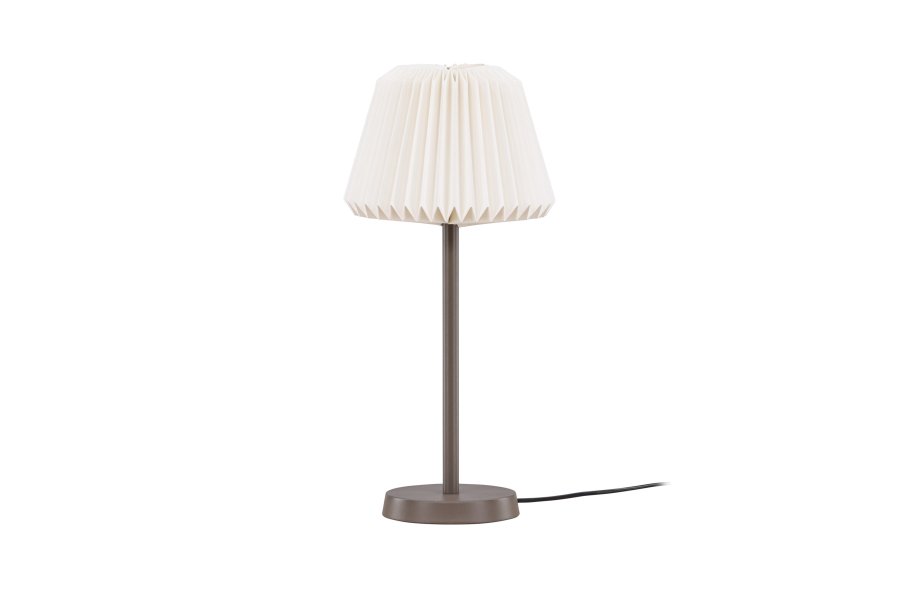 VENTURE DESIGN Tanddalen bordlampe - hvid papir og mocca stl