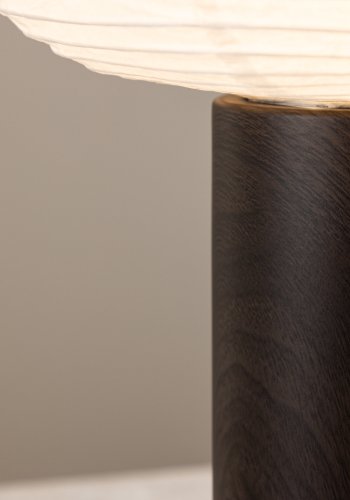VENTURE DESIGN Hovfjället bordlampe - natur rispapir og mrkebrun egefolieret stl