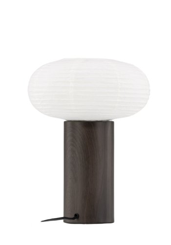 VENTURE DESIGN Hovfjället bordlampe - natur rispapir og mrkebrun egefolieret stl