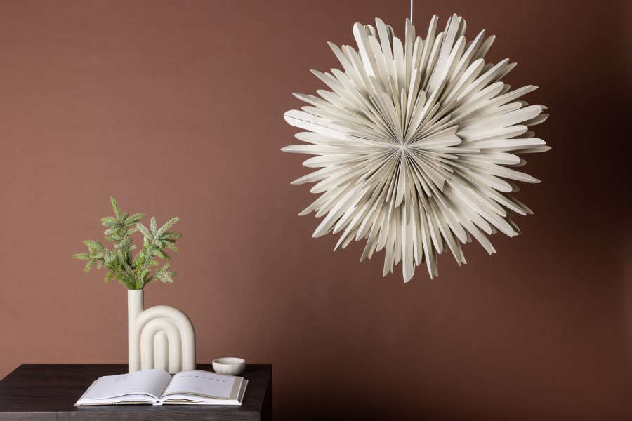 VENTURE DESIGN Sälen loftlampe - beige papir (80cm)